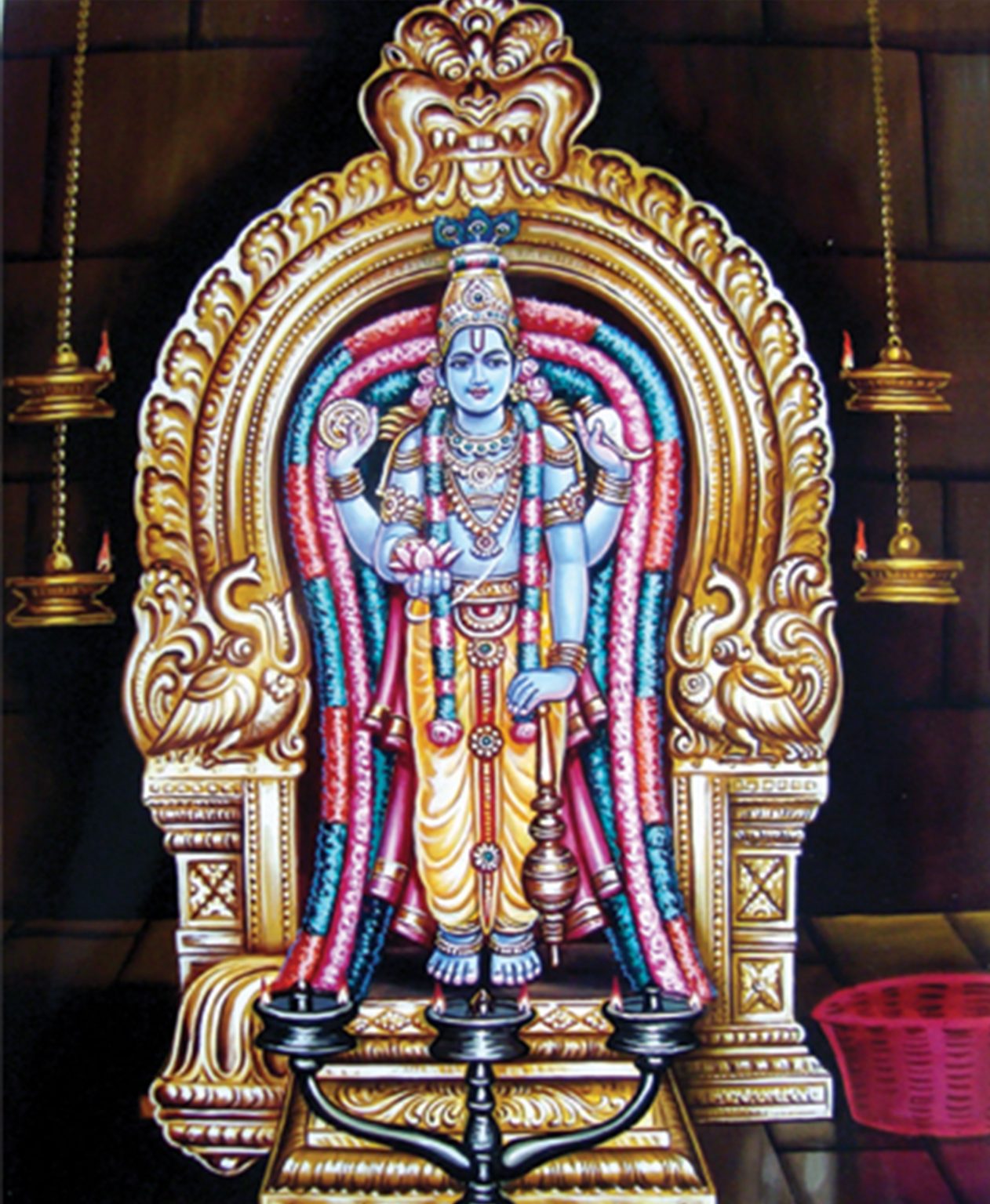 Lord Guruvayurappan – Thiruchembur Murugan Temple.